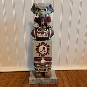 University of Alabama Crimson Tide NCAA Garden Statue Mascot Tiki Tiki Totem